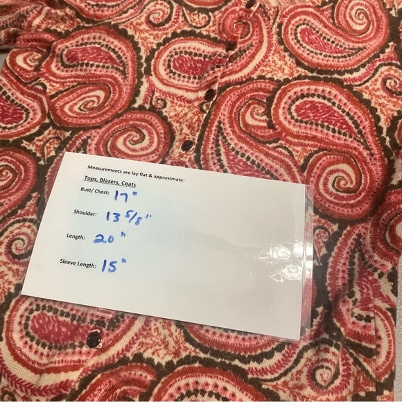 Talbots Cardigan Women L Petite Merino Wool Button Up Swirl Casual Core Cruise - Picture 9 of 10